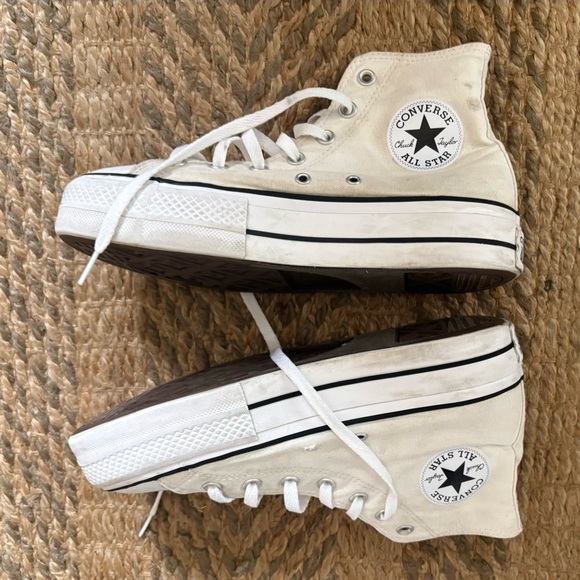 Converse All Star Classic White Sneakers - Picture 1 of 7